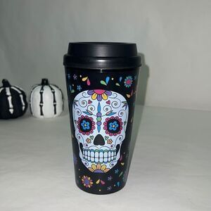 New Candy Sugar Skull Day of the Dead Travel Mug Halloween